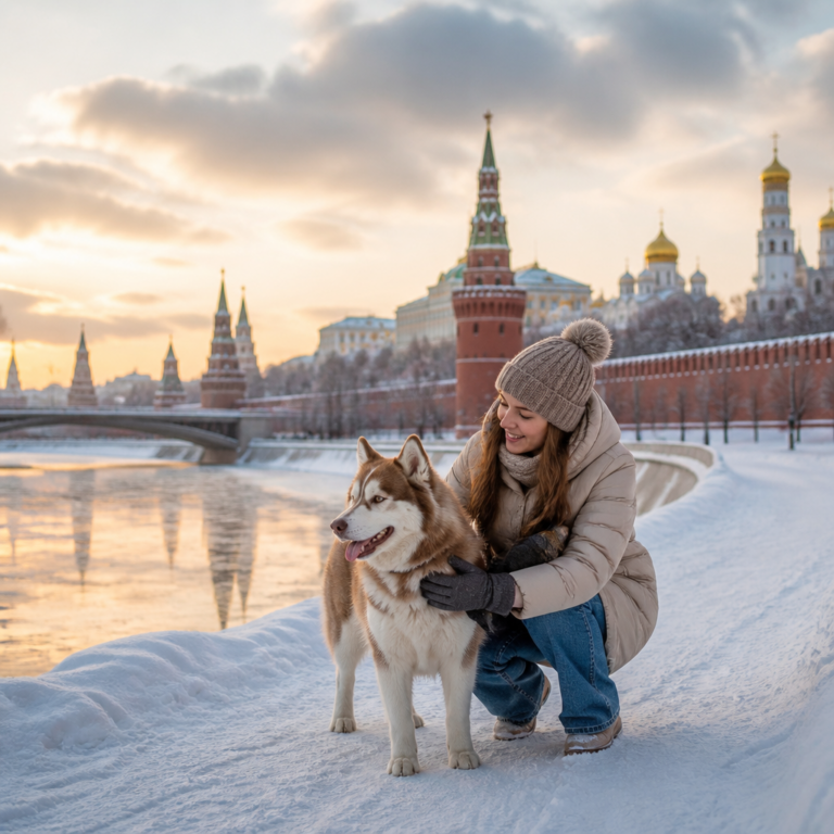 Топ-10 мест для прогулки с собакой в Москве зимой
